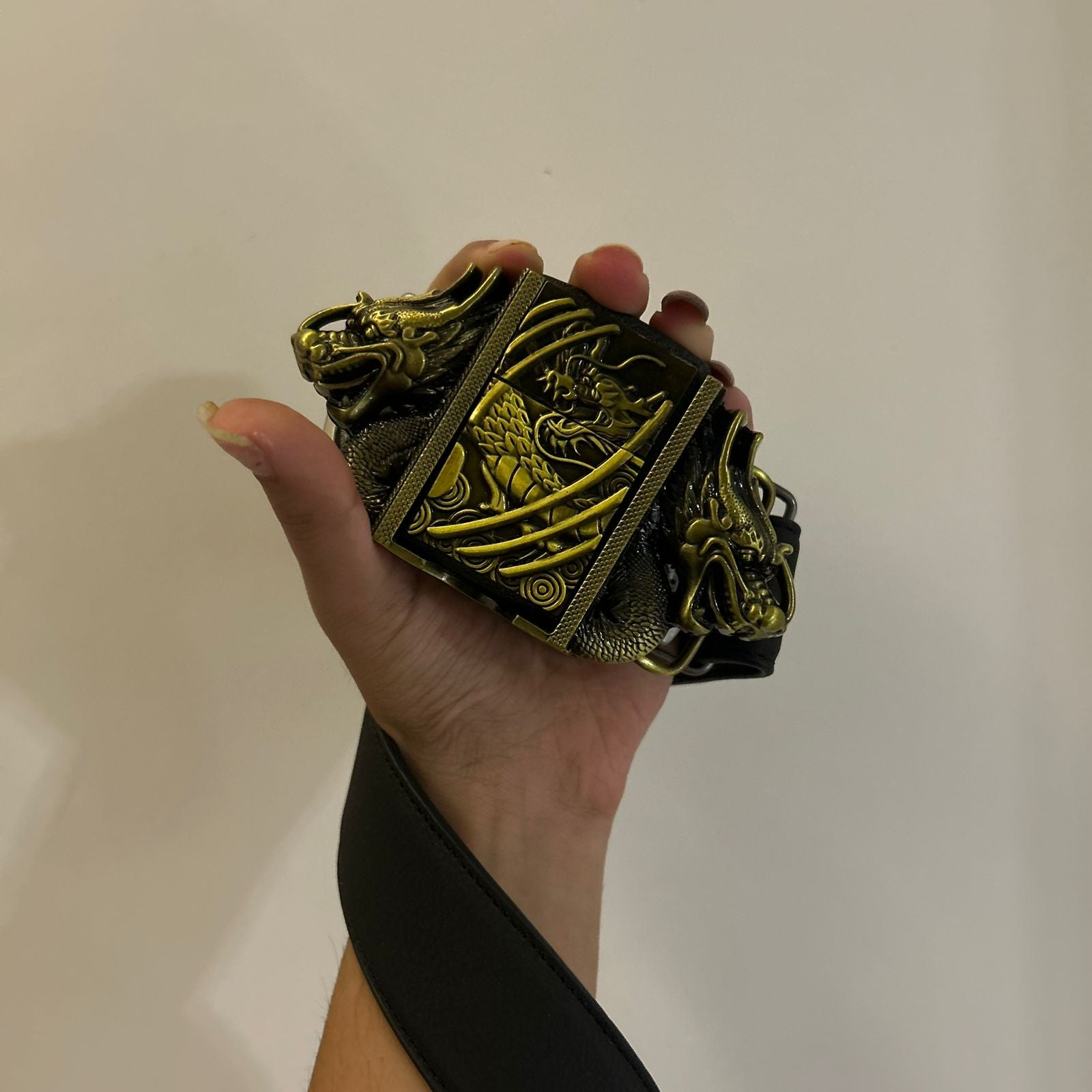 Golden Dragon Lighter Belt