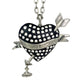 Vivi Black Heart Necklace