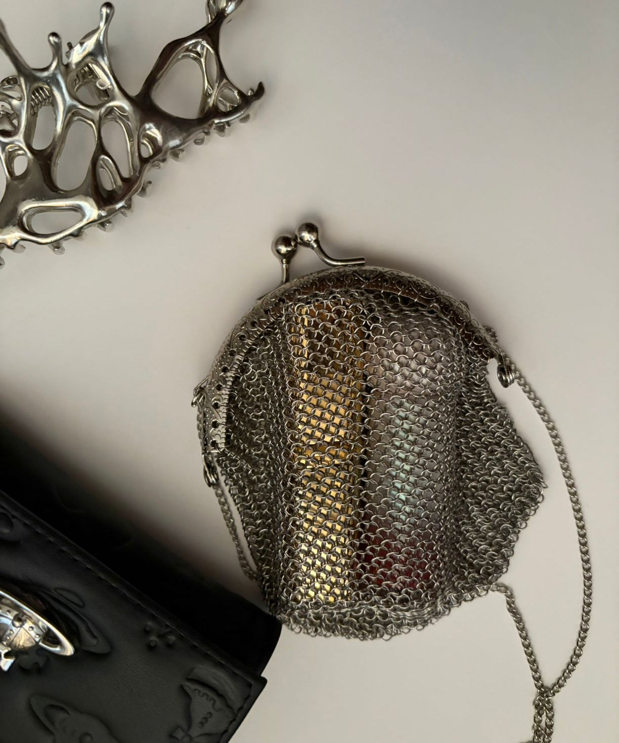 Chainmail Mesh Purse
