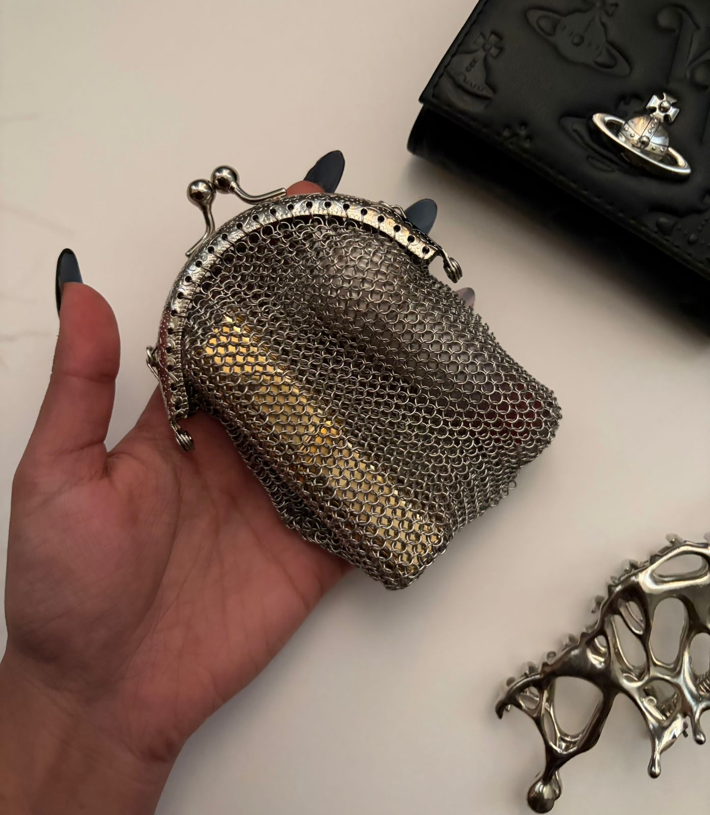 Chainmail Mesh Purse