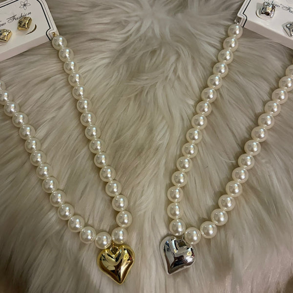 Pearl Single Heart