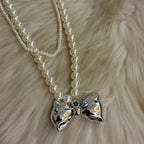 Bow Pearl Set