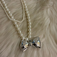 Bow Pearl Set