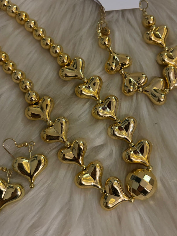 Gold Heart Set