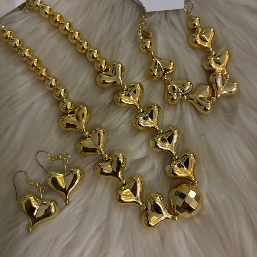 Gold Heart Set