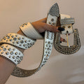 White Studded Belt