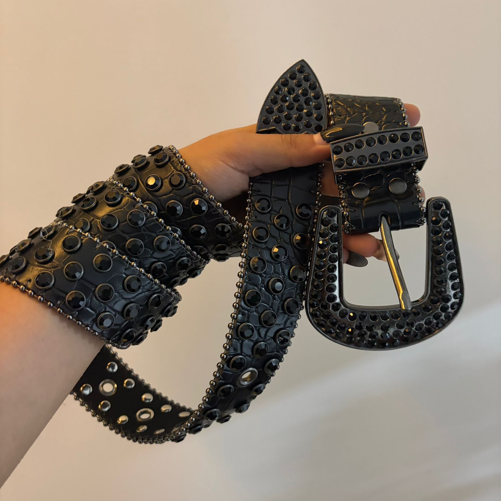 Rattle Studded Belt
