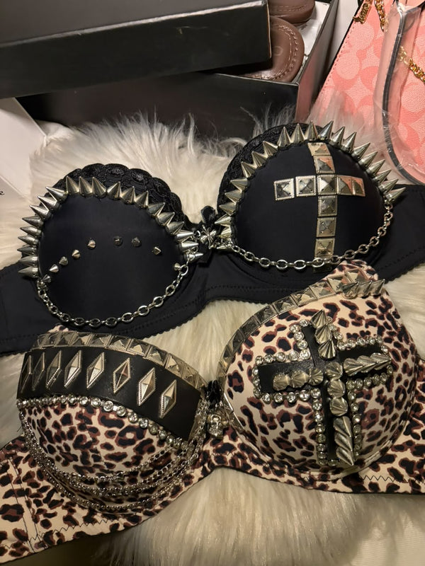 Cross Spike Bralette