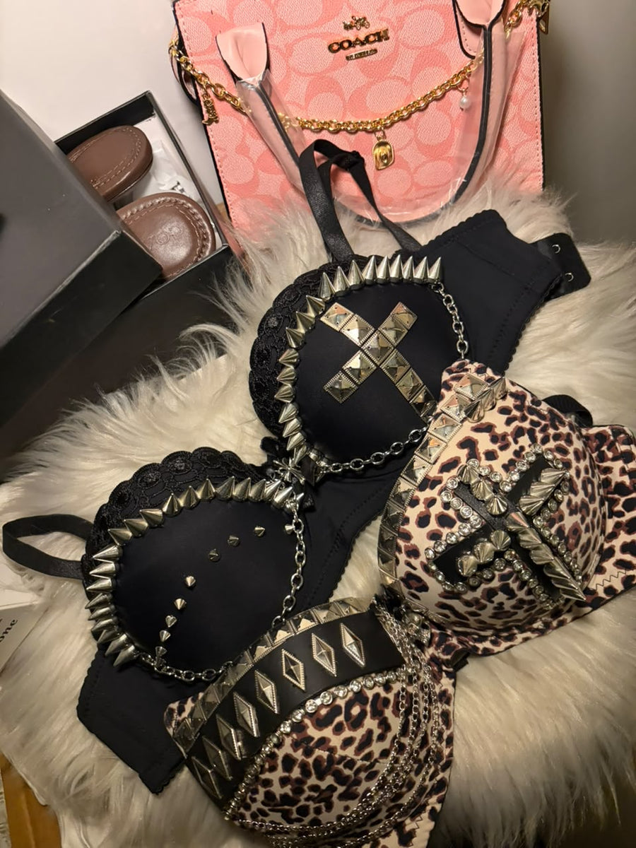 Cross Spike Bralette