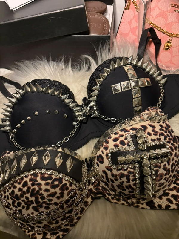 Cross Spike Bralette