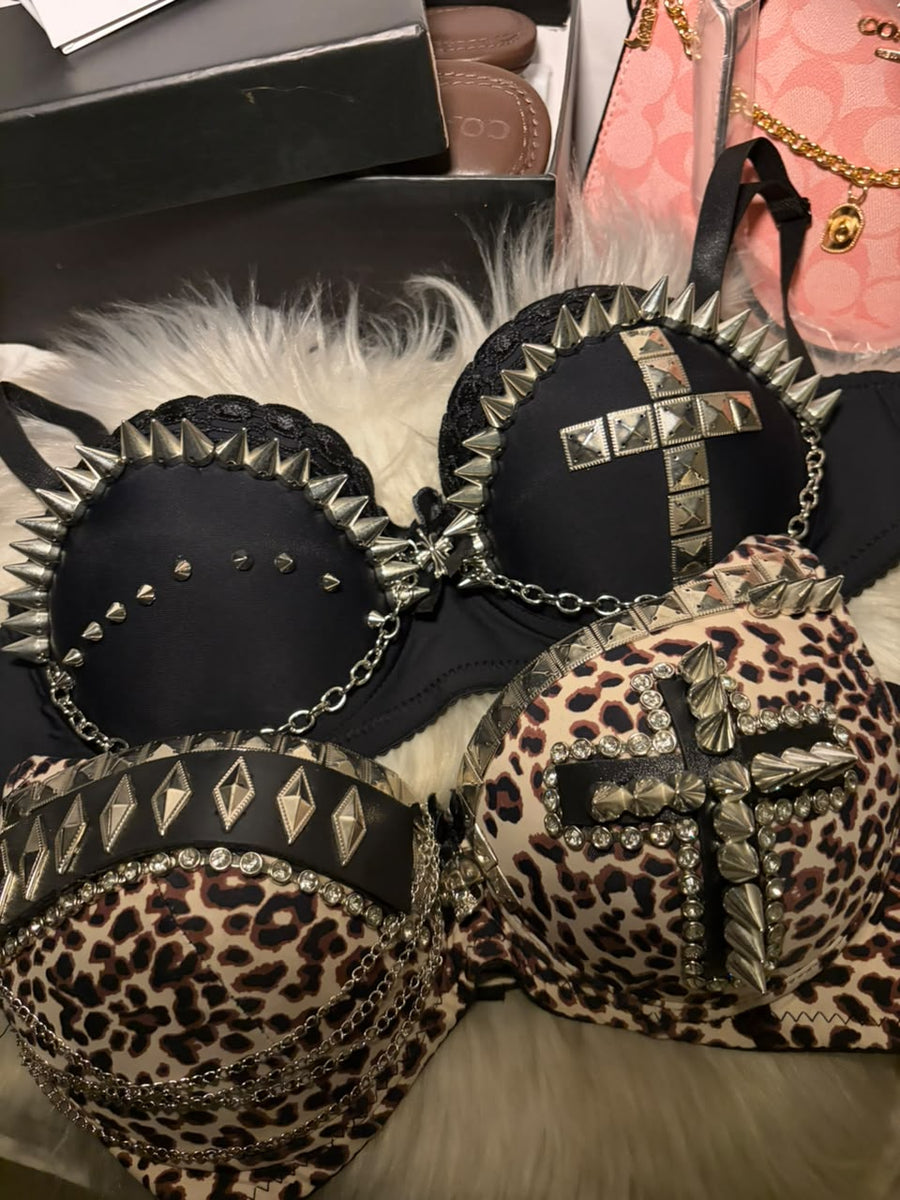 Cross Spike Bralette