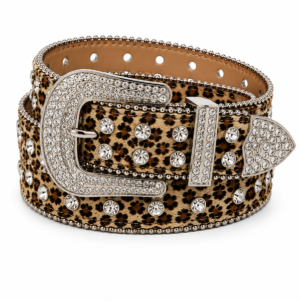 Cheetah Studded Belt