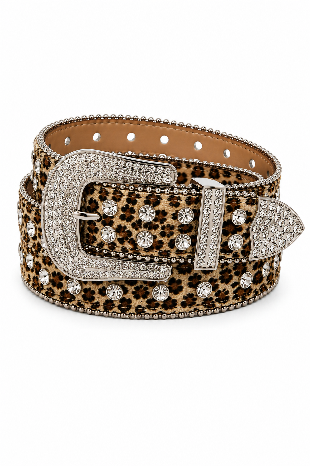 Cheetah Studded Belt