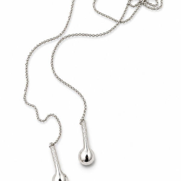 Chrome Buds Necklace