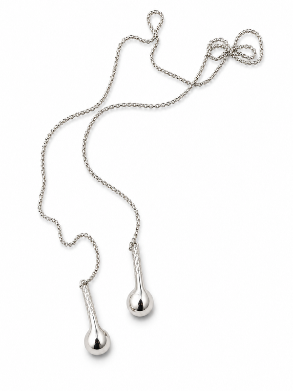 Chrome Buds Necklace