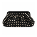 Studded Ruched Clutch Bag