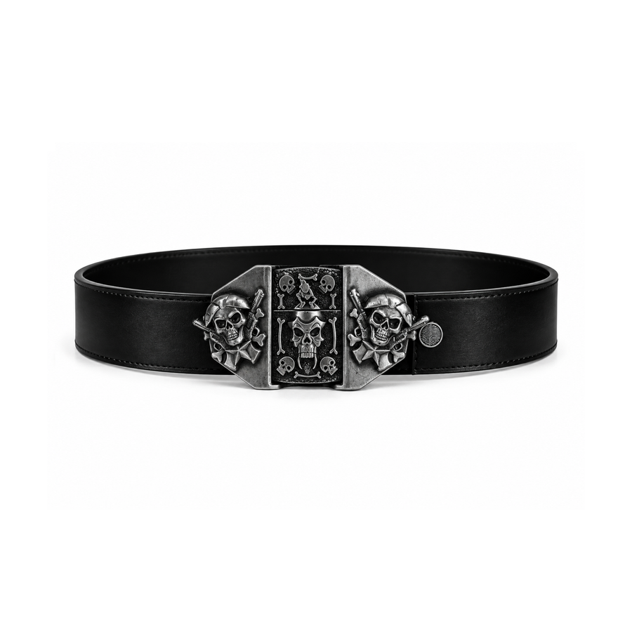 Dancing Skull Lighter Belt