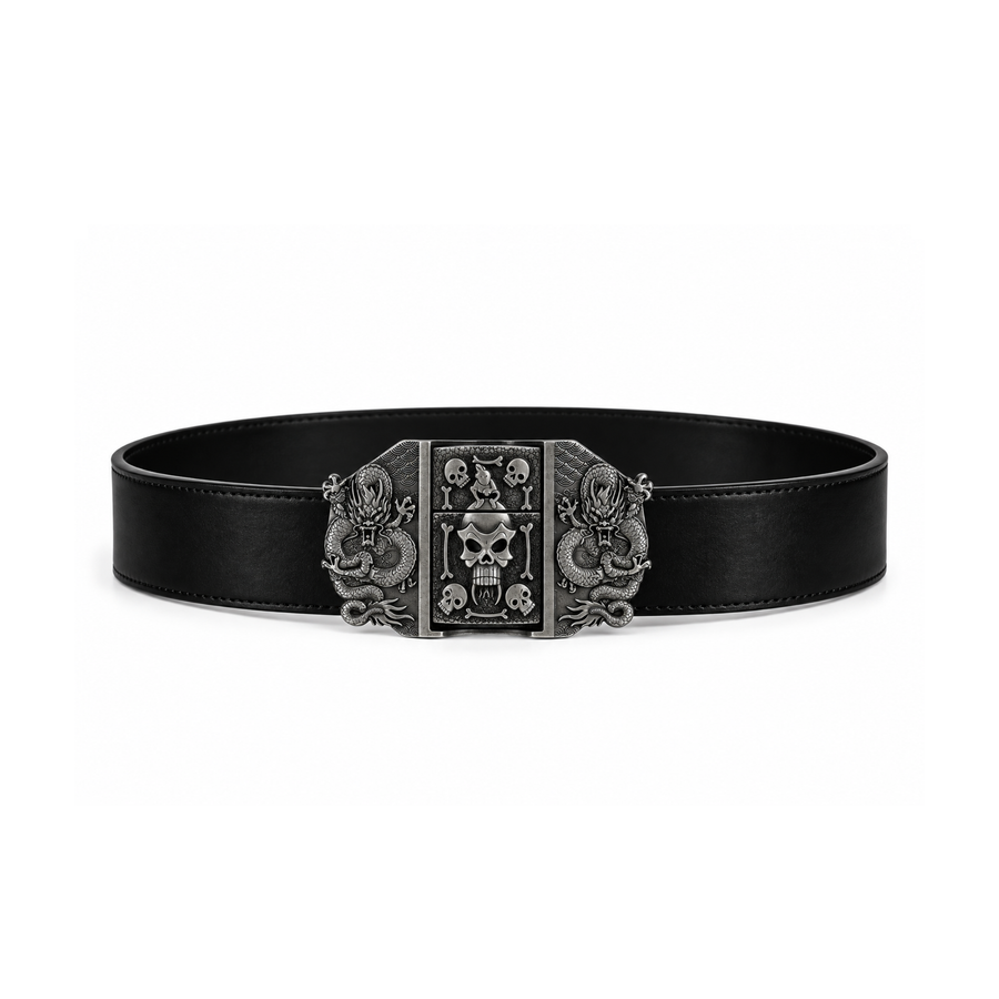 Dragon Skull Lighter Belt