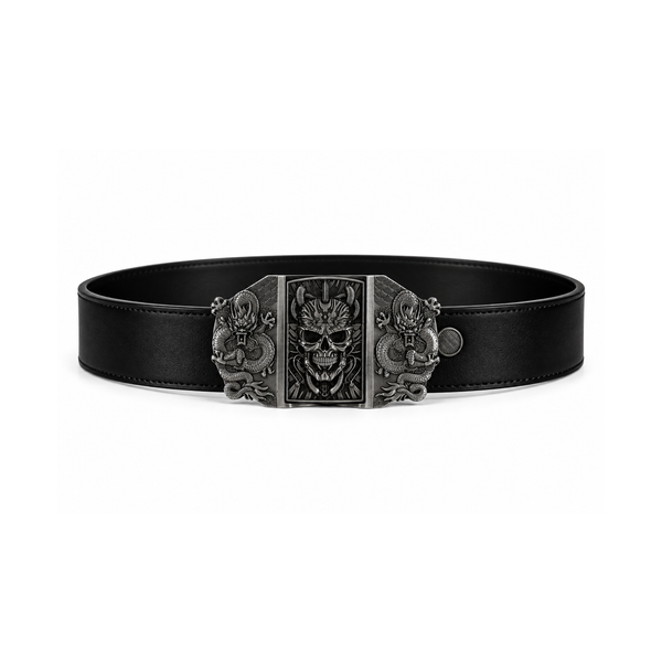 Monster Skull Lighter Belt