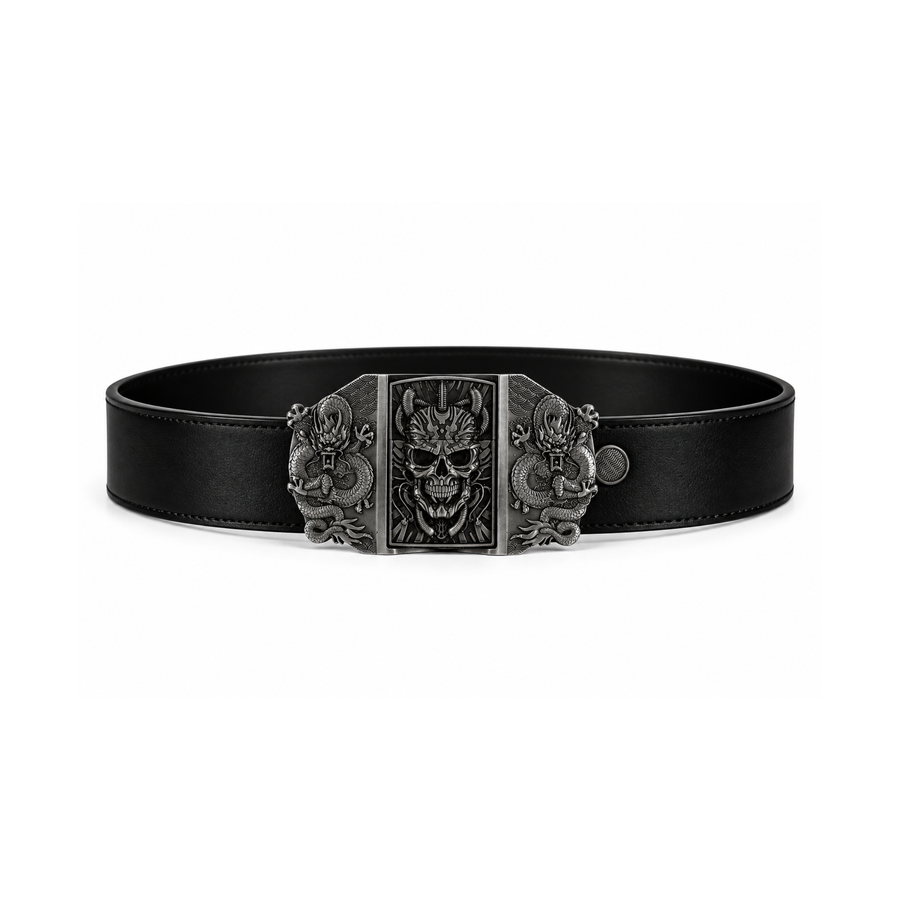 Monster Skull Lighter Belt
