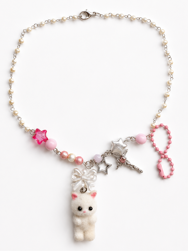Neko Pink Necklace