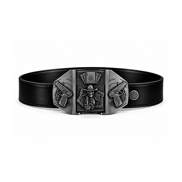 Skull Shot Lighter Belt