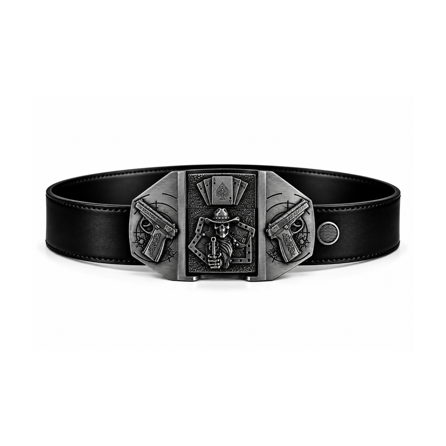 Skull Shot Lighter Belt